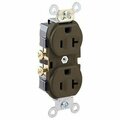 Leviton RECPT DPLX HD20A/125V BR S00-0CR20-00S